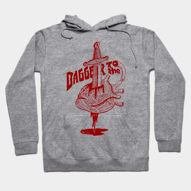 dagger to the heart Hoodie by justduick